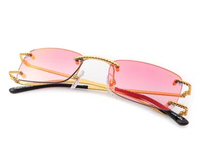 Vintage Frames Company Wall Street Rimless Drill Mount 24kt Gold In Yellow Gold