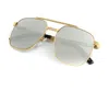 Vintage Frames Company Xl Cuban Link Edition 24kt Gold In White