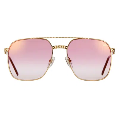 Vintage Frames Company Xl Masterpiece Edition 24kt Gold In Pink