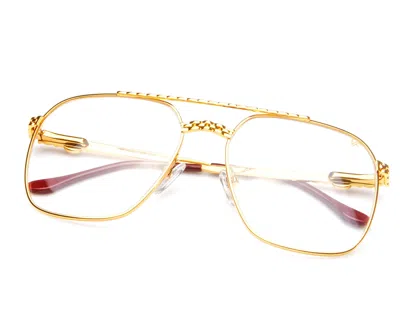 Vintage Frames Company Xl Masterpiece Edition 24kt Two-tone Gold In Yellow / White Gold