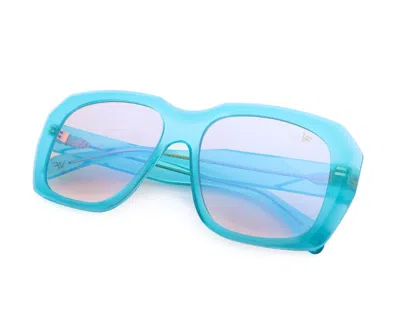 Vintage Frames Company Xxl Geometric Edition Neon Blue Acetate