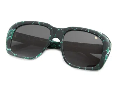 Vintage Frames Company Xxl Green Marble Matte Edition In Gold