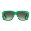 Vintage Frames Company Xxl Limited Edition Lime Green Snakeskin In Green