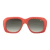 Vintage Frames Company Xxl Limited Edition Red Snakeskin In Orange