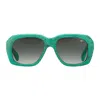 Vintage Frames Company Xxl Limited Edition Teal Snakeskin In Green