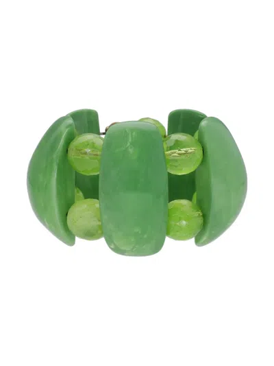 Pre-owned Vintage Geometric Green Bracelet