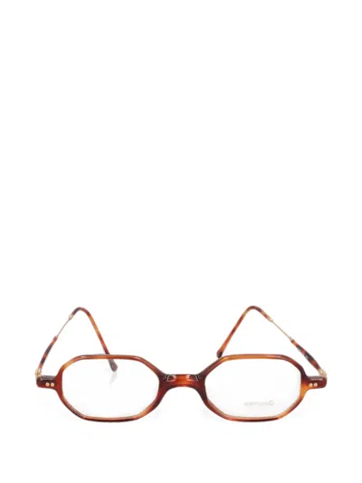 Pre-owned Vintage Geometric-frame Sunglasses In Brown