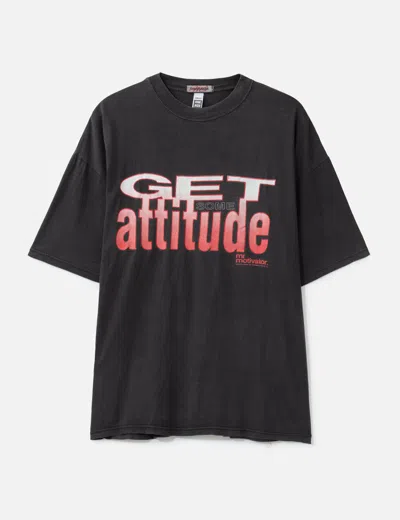 Vintage Get Some Attitude T-shirt In Black