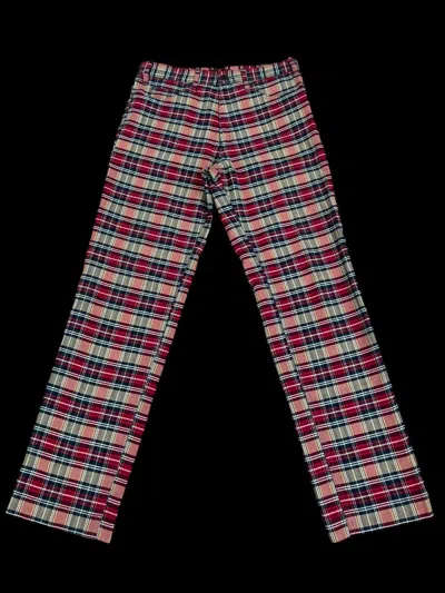 Pre-owned Vintage Gowest Japan Tartan Plaid Check Trouser Pant In Multi