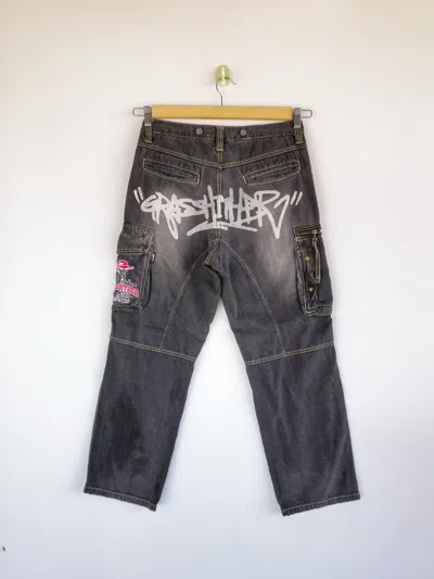 Pre-owned Vintage Grass Hitler Japanese Cargo Pants Multipocket Fatigue Jeans In Multicolor
