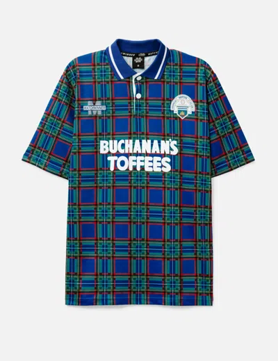 Vintage Greenock Morton Football Top In Blue