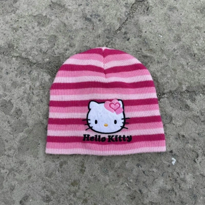 Pre-owned Vintage Hat Hello Kitty Y2k Style Cap 90's Usa Japanese In Pink
