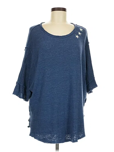 Pre-owned Vintage Havana 3/4 Sleeve T-shirt In Blue