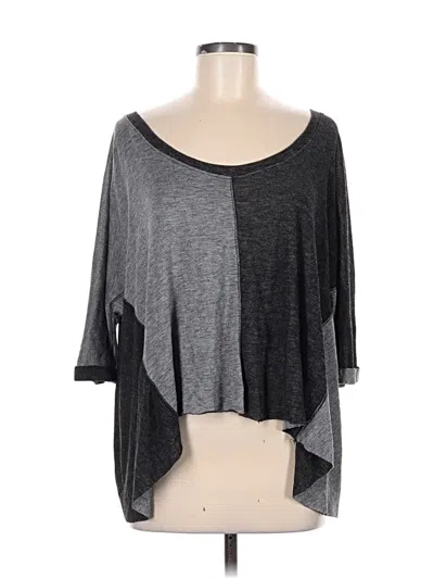 Pre-owned Vintage Havana 3/4 Sleeve T-shirt In Gray