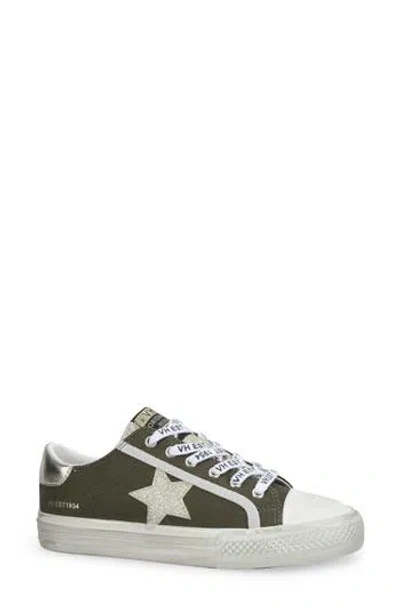 Vintage Havana Alive Camo Sneaker In Olive/gold