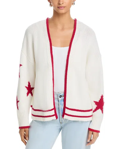 Vintage Havana American Flag Knit Cardigan In Multi