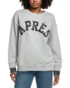 Vintage Havana Apres Applique French Terry Sweatshirt In Gray