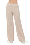 Vintage Havana Open Crochet Tie Pants In Bali Beige In Beige