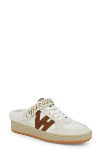 Vintage Havana Baller Faux-fur Lined Sneaker Mule In White