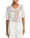 Shop Vintage Havana Box Knit Vee Neck In White