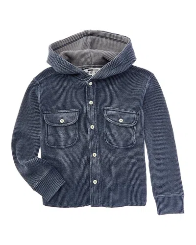 Vintage Havana Kids' Burnout Thermal Jacket In Blue