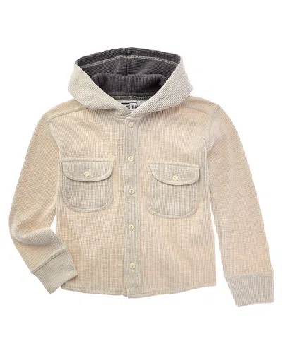 Vintage Havana Kids' Burnout Thermal Jacket In Gray