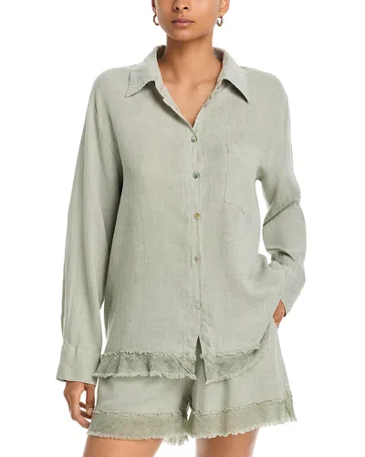 Vintage Havana Button Down Shirt In Green