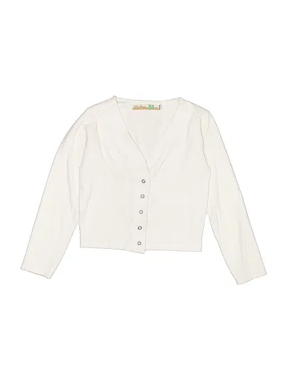 Pre-owned Vintage Havana Kids' Cardigan Sweater In White