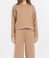 Vintage Havana Cloud Fleece Crewneck In Caramel In Brown