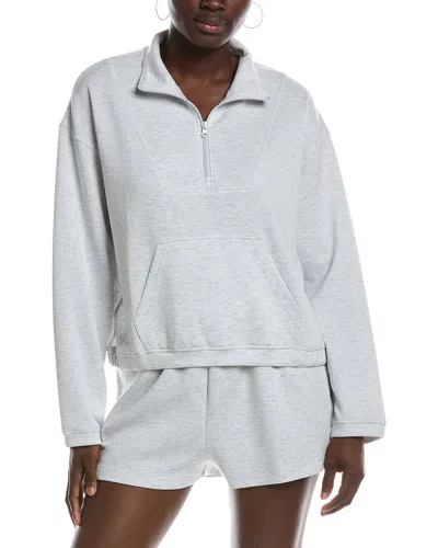 Vintage Havana Cloud Fleece Quarter Zip Pullover In Multi