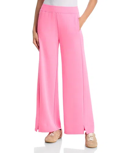 Vintage Havana Cloud Fleece Wide Leg Pants In Pink