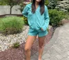 Vintage Havana Cloud Shorts In Marine Green In Multi