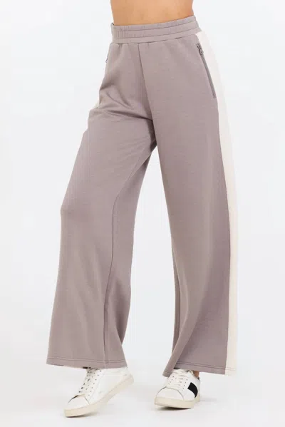 Vintage Havana Colorblock Fleece Pant In Bronze In Gold