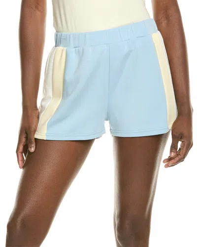 Vintage Havana Colorblocked Cloud Fleece Short In Blue