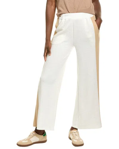 Vintage Havana Colorblocked Cloud Fleece Wide Leg Pant In Gray