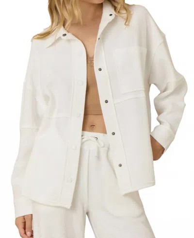 Vintage Havana Comfort Cord Button Down In White
