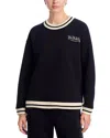 Vintage Havana Comfort Fleece Crewneck Sweatshirt In Black