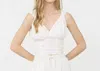 Vintage Havana Crinkles And Flutters Top In White In White