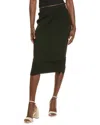 Vintage Havana Crochet Rib Midi Skirt In Black