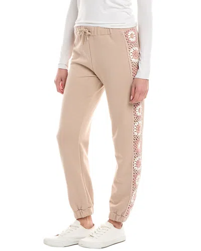 Vintage Havana Crochet Trim Jogger