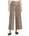 Vintage Havana Denim Wide Leg Pants In Animal Print