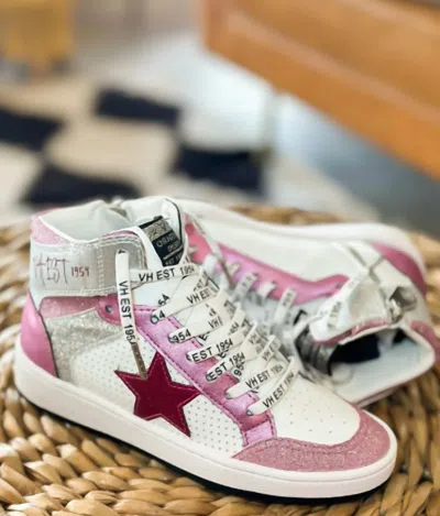 Vintage Havana Dream Metallic Sneaker In Pink In White