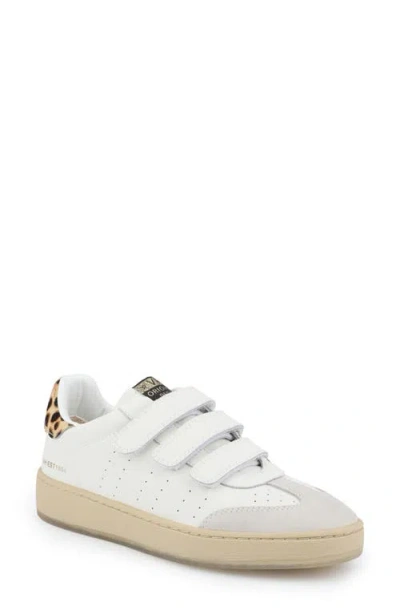 Vintage Havana Ease Sneaker In White/cheetah Calf Hair