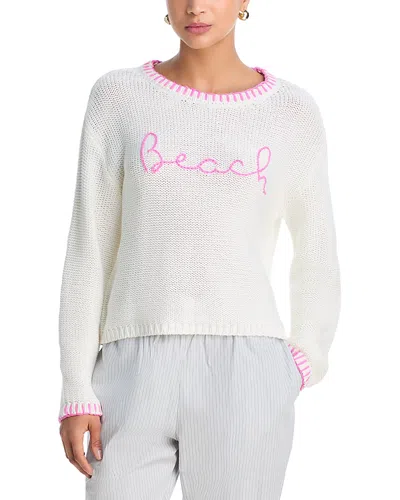 Vintage Havana Embroidered Sweater In White