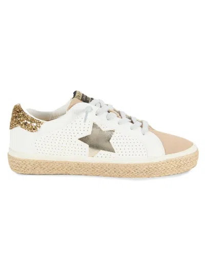 Vintage Havana Everly Star Esparille Sneakers In White Nude