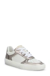 Vintage Havana Fast 1 Leather Sneaker In White/metallic Bronze