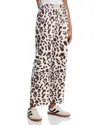 Vintage Havana Faux Suede Terry Pants In Leopard