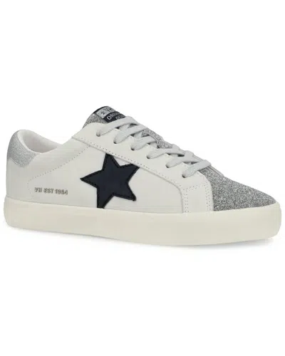 Vintage Havana Flair 52 Leather Sneaker In White Charcoal
