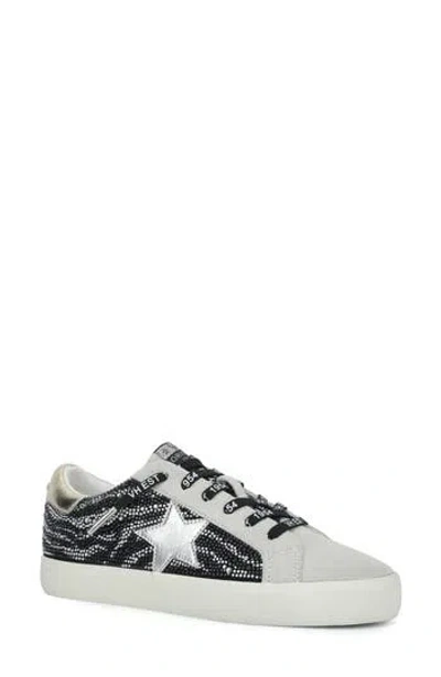 Vintage Havana Flair Sneaker In Zebra Rhinestones