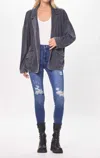 Vintage Havana Fleece Blazer In Navy